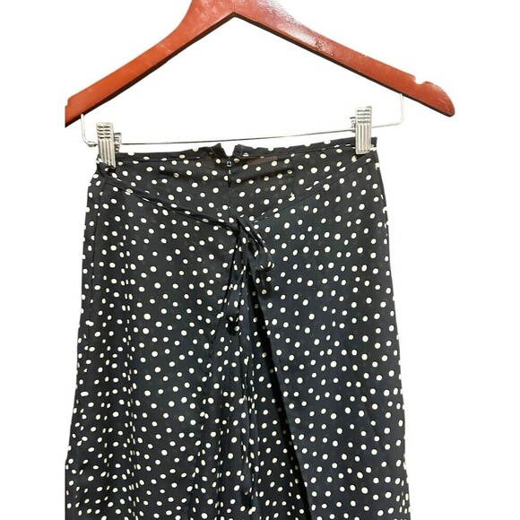 C'est Duo By Casablanca Vintage Pants Sheer Black with Polka Dots Size Small 90s - Picture 4 of 9